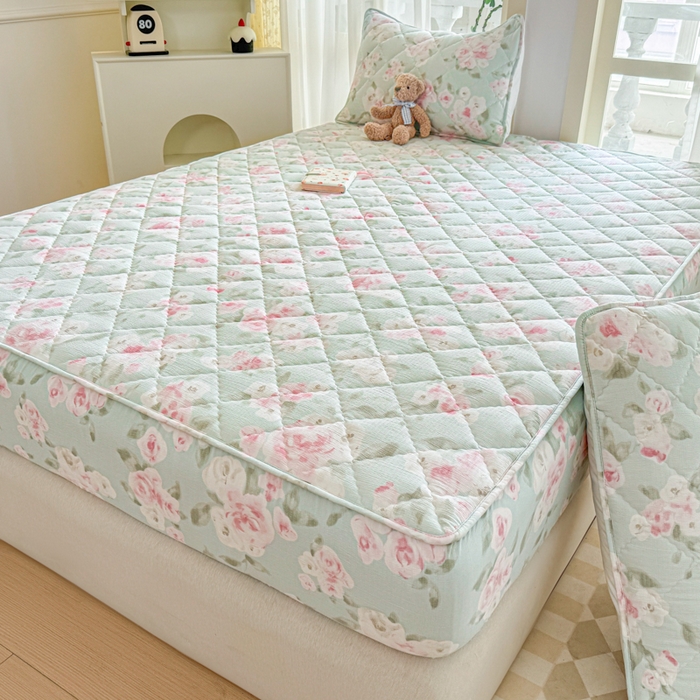 91家纺网 家纺一手货源 找家纺 曼陀罗 2025新款床笠床笠单品床笠单件单床笠 嫣然花语