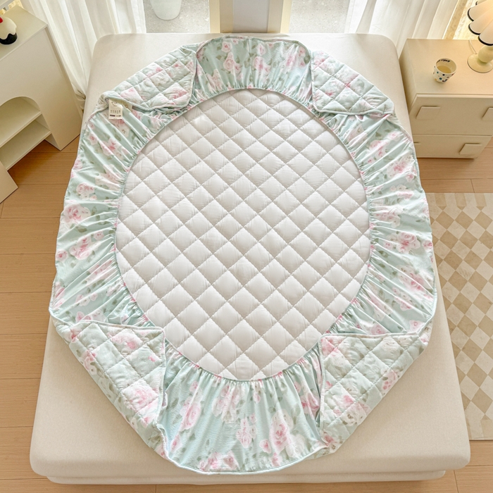 91家纺网 家纺一手货源 找家纺 曼陀罗 2025新款床笠床笠单品床笠单件单床笠 嫣然花语