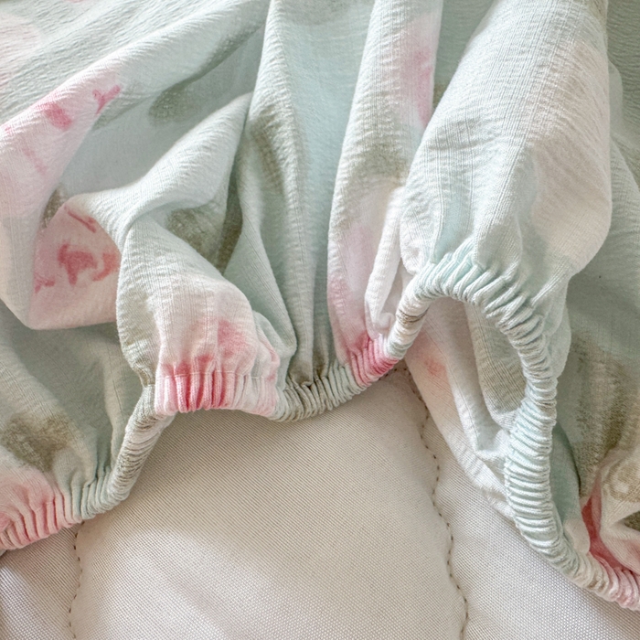 91家纺网 家纺一手货源 找家纺 曼陀罗 2025新款床笠床笠单品床笠单件单床笠 嫣然花语