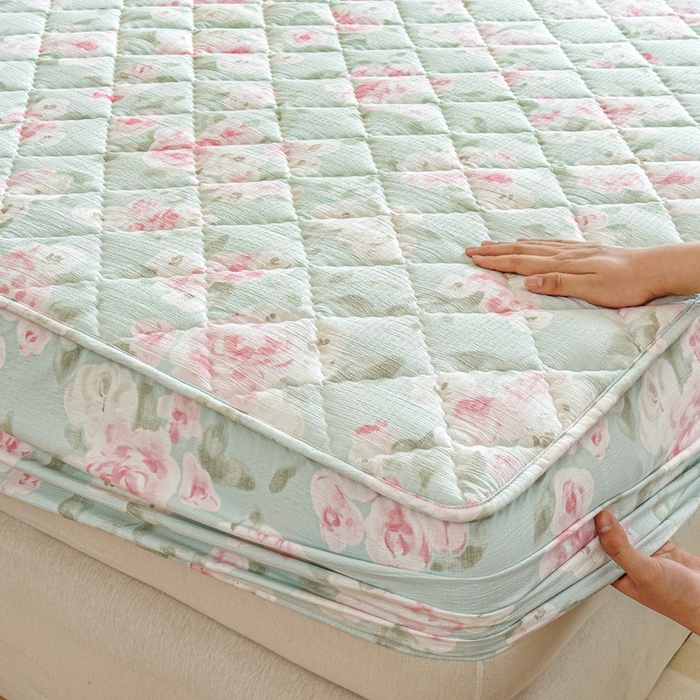 91家纺网 家纺一手货源 找家纺 曼陀罗 2025新款床笠床笠单品床笠单件单床笠 嫣然花语