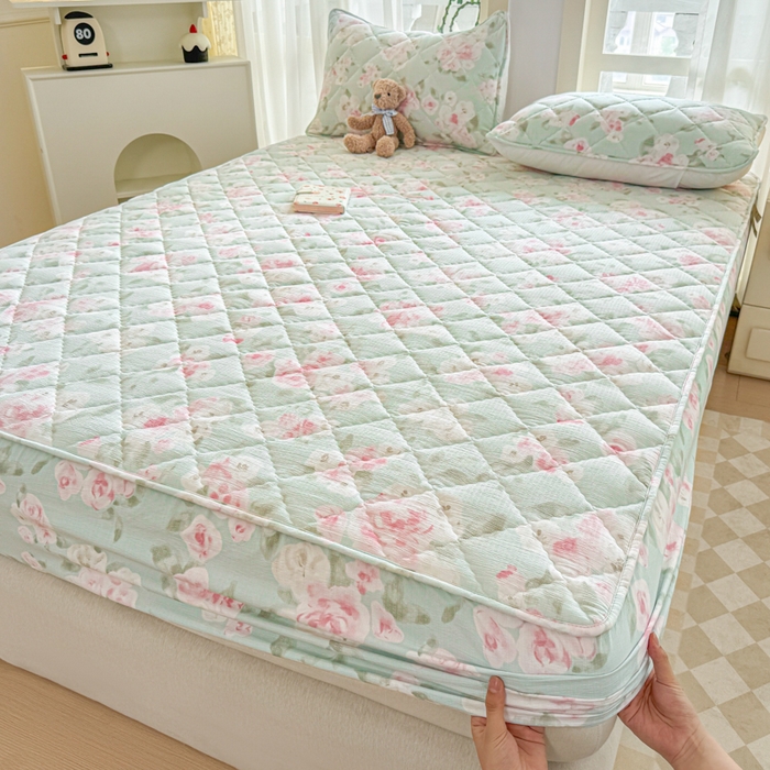 91家纺网 家纺一手货源 找家纺 曼陀罗 2025新款床笠床笠单品床笠单件单床笠 嫣然花语