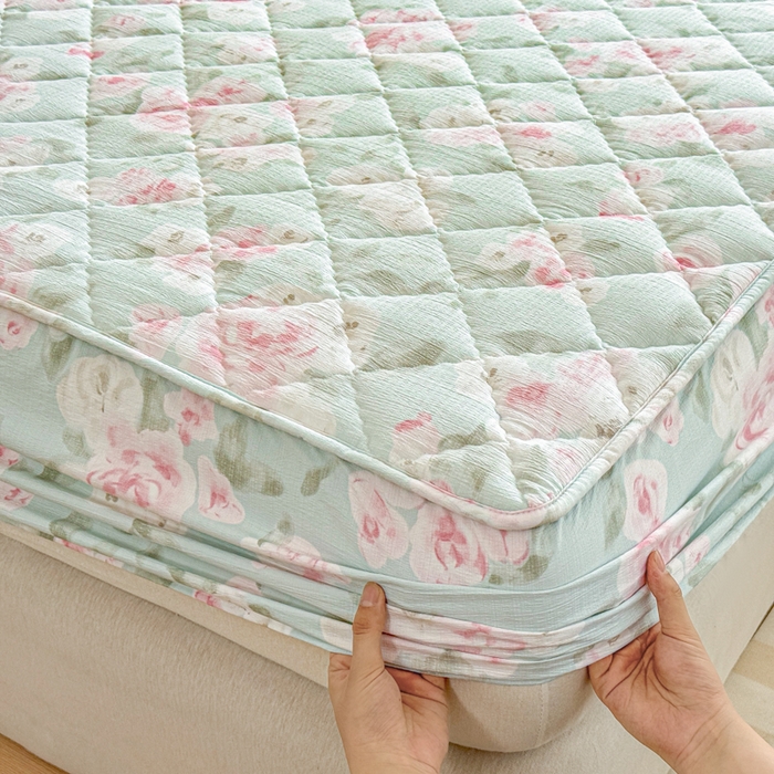 91家纺网 家纺一手货源 找家纺 曼陀罗 2025新款床笠床笠单品床笠单件单床笠 嫣然花语