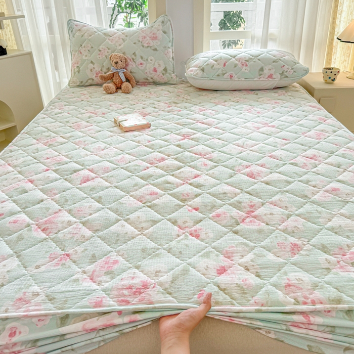 91家纺网 家纺一手货源 找家纺 曼陀罗 2025新款床笠床笠单品床笠单件单床笠 嫣然花语