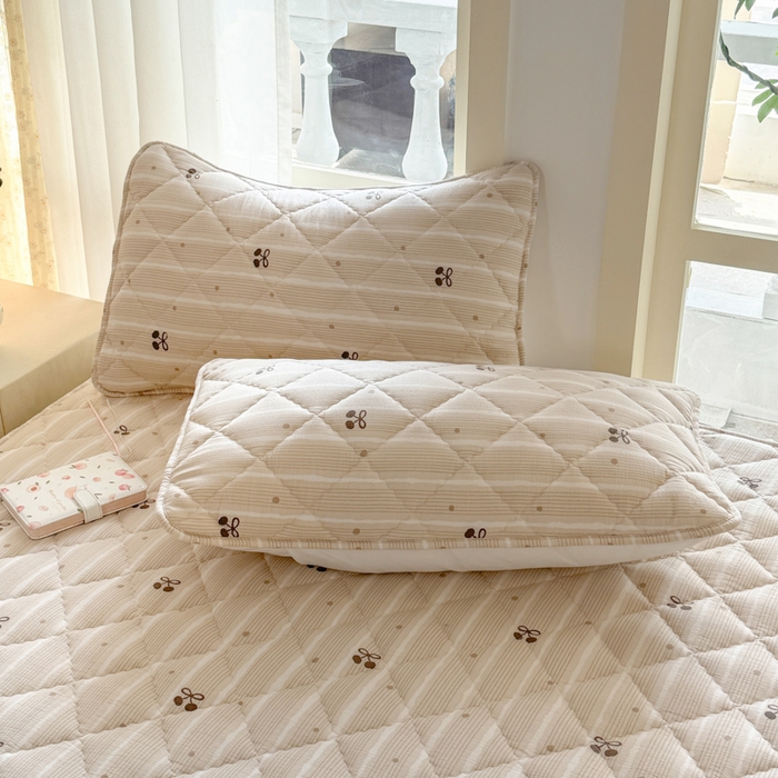 91家纺网 家纺一手货源 找家纺 曼陀罗 2025新款床笠床笠单品床笠单件单床笠 樱桃点点