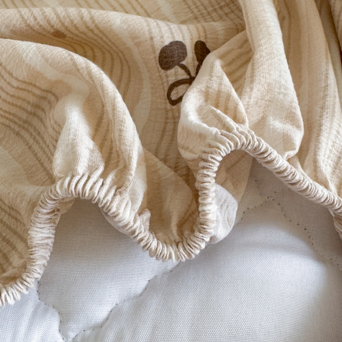 91家纺网 家纺一手货源 找家纺 曼陀罗 2025新款床笠床笠单品床笠单件单床笠 樱桃点点