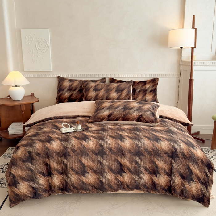 91家纺网 家纺一手货源 找家纺 （总）橘子家 2025新款轻奢兔绒高克重四件套