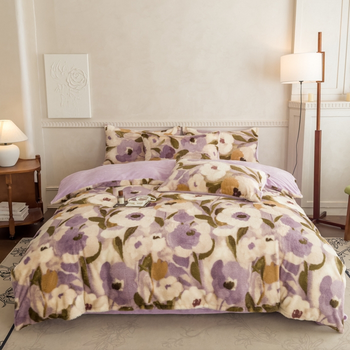 91家纺网 家纺一手货源 找家纺 （总）橘子家 2025新款轻奢兔绒高克重四件套