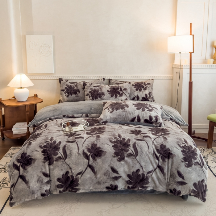 91家纺网 家纺一手货源 找家纺 （总）橘子家 2025新款轻奢兔绒高克重四件套