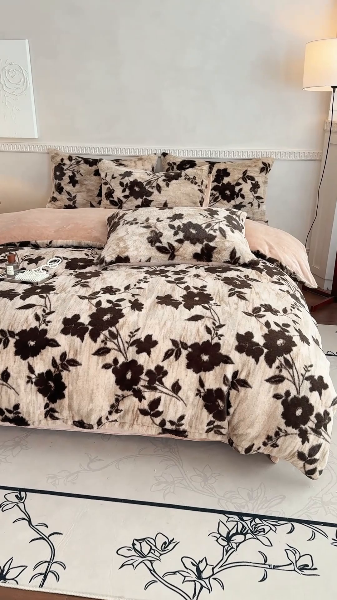 91家纺网 家纺一手货源 找家纺 橘子家 2025新款轻奢兔绒高克重四件套 古奈