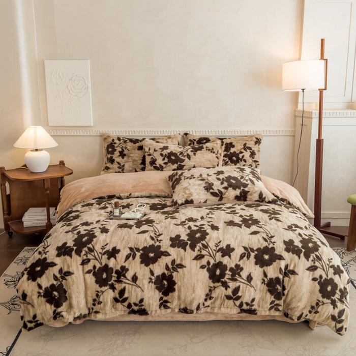 91家纺网 家纺一手货源 找家纺 （总）橘子家 2025新款轻奢兔绒高克重四件套