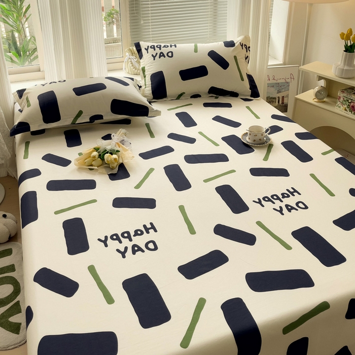 91家纺网 家纺一手货源 找家纺 金盛纺 2025新款13372全棉印花单品床单 玛卡巴卡