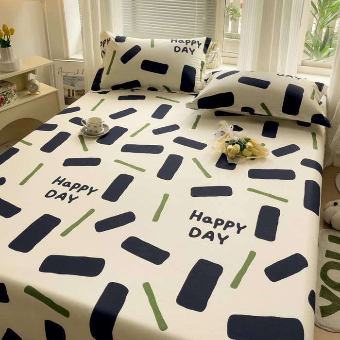 91家纺网 家纺一手货源 找家纺 金盛纺 2025新款13372全棉印花单品床单 玛卡巴卡