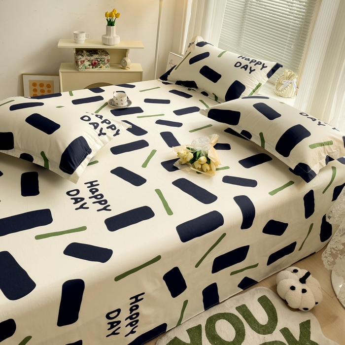 91家纺网 家纺一手货源 找家纺 金盛纺 2025新款13372全棉印花单品床单 玛卡巴卡