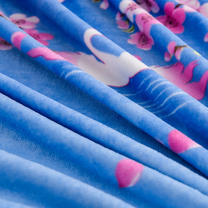 91家纺网 家纺一手货源 找家纺 静缘分 2025新款230克特厚8.5斤牛奶绒金貂绒床裙款保暖四件套-一见钟情