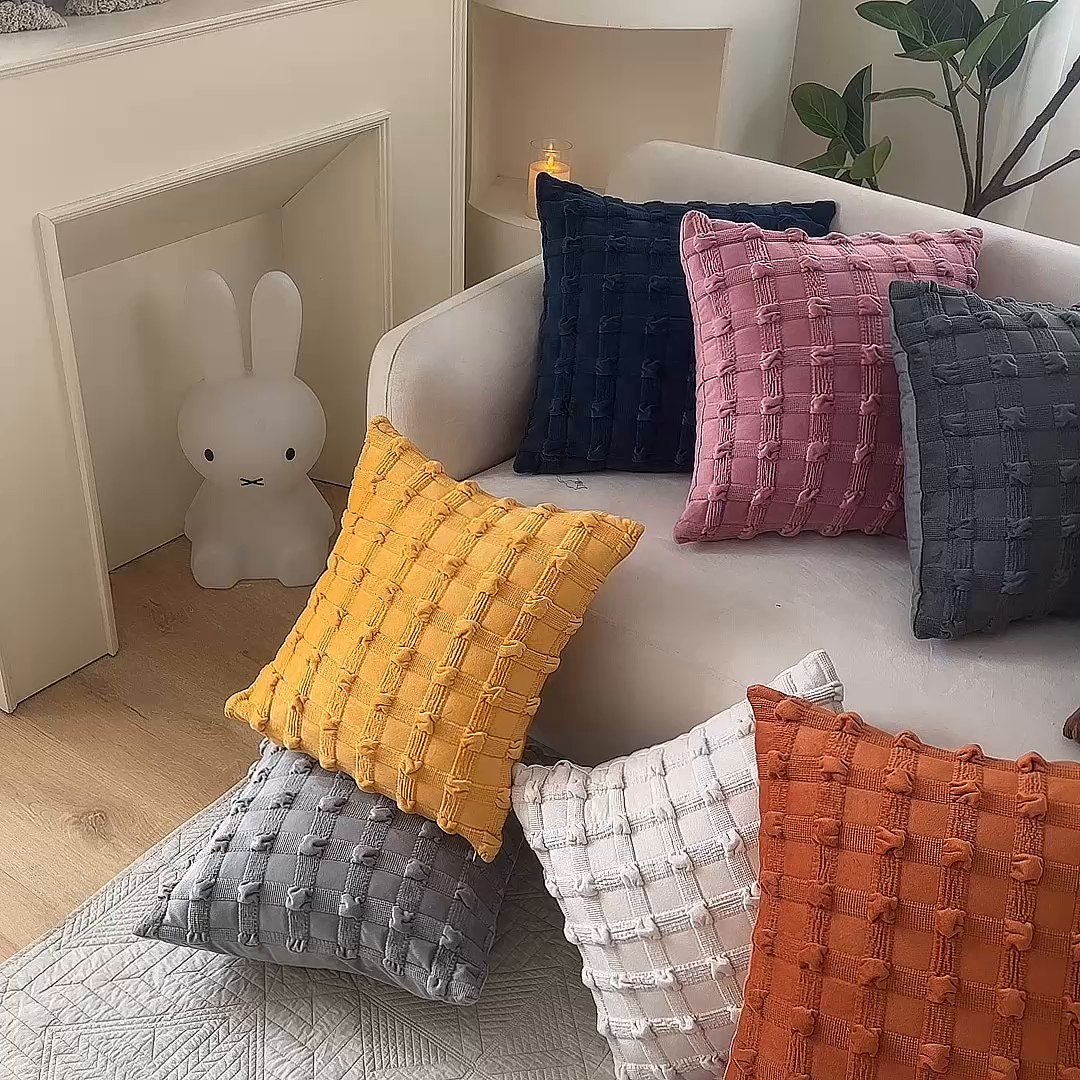 91家纺网 家纺一手货源 找家纺 （总）新奇异 2025新款泡泡格抱枕