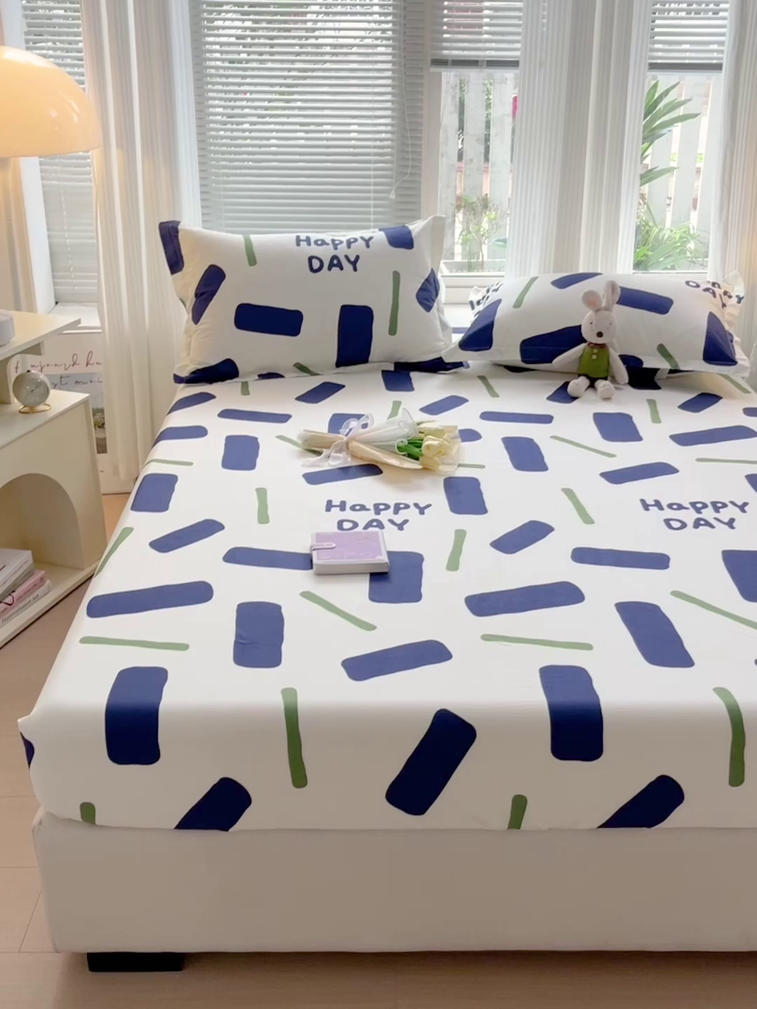 91家纺网 家纺一手货源 找家纺 金盛纺 2025新款13372全棉印花单品床笠 玛卡巴卡