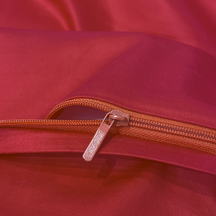 91家纺网 家纺一手货源 找家纺 2025婚庆A类全棉四件套纯棉被套重工刺绣简约红色床单长绒棉结婚爆款床上用品 琉璃蝶梦-喜庆红