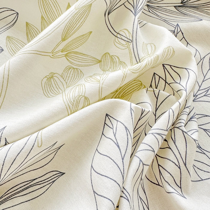 91家纺网 家纺一手货源 找家纺 金盛纺 2025新款13372全棉印花单品床笠 霜叶