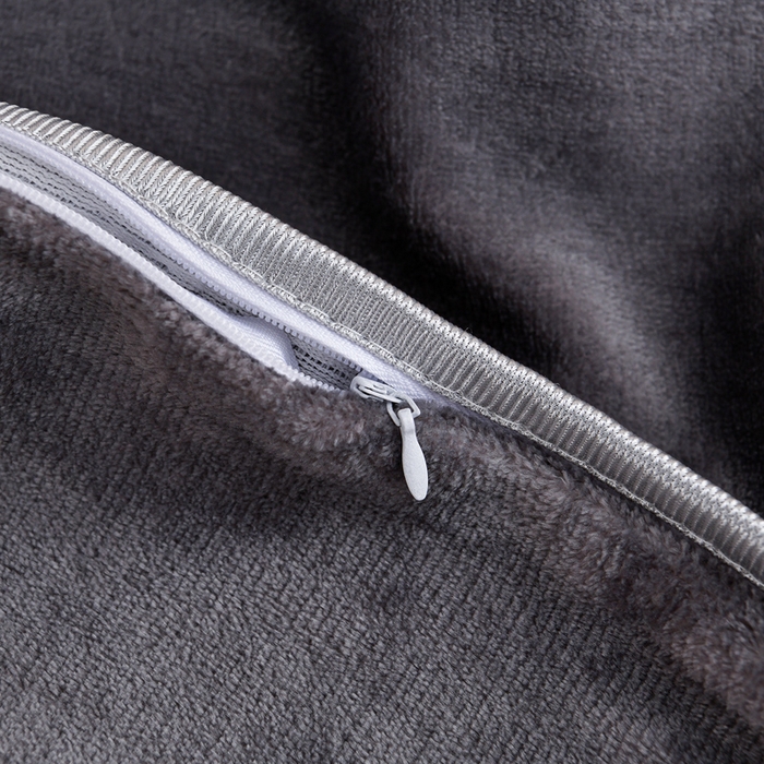 91家纺网 家纺一手货源 找家纺 2025新款230克8.5斤加厚高克重牛奶绒金貂绒法莱绒四件套冬季加绒法兰绒床裙款 一鹿有你-灰