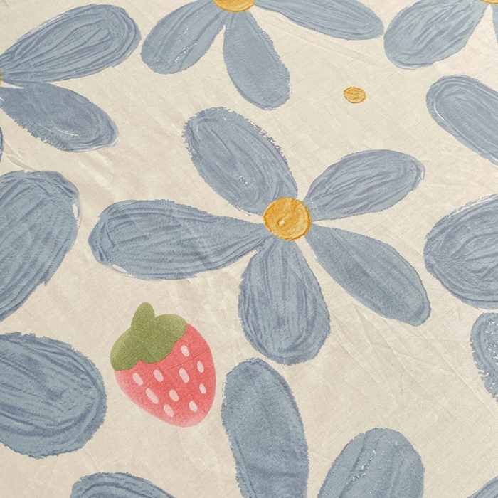 91家纺网 家纺一手货源 找家纺 金盛纺 2025新款13372全棉印花单品床笠 风灵玉秀