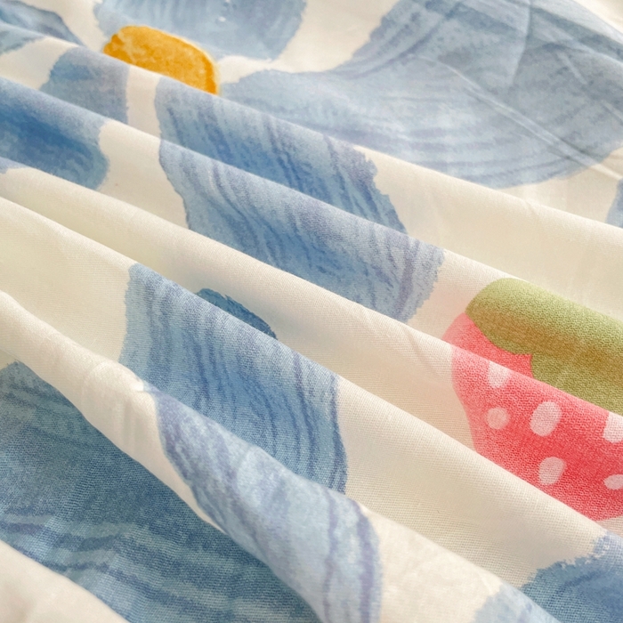 91家纺网 家纺一手货源 找家纺 金盛纺 2025新款13372全棉印花单品床笠 风灵玉秀