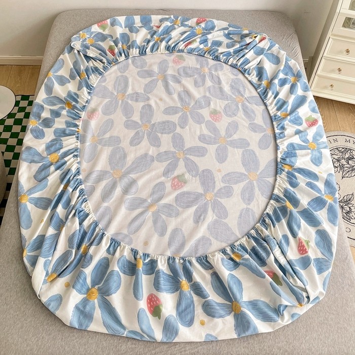 91家纺网 家纺一手货源 找家纺 金盛纺 2025新款13372全棉印花单品床笠 风灵玉秀