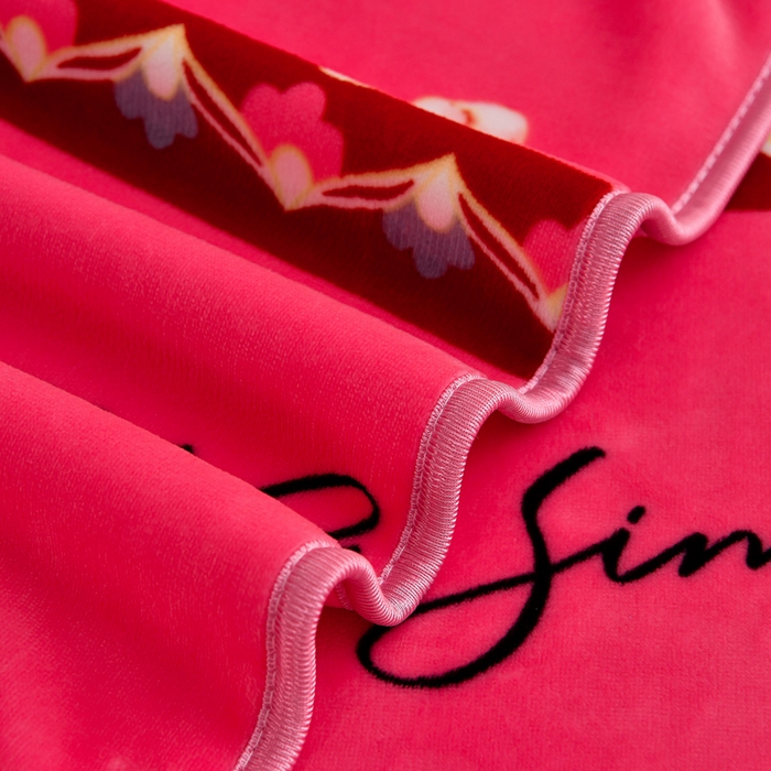 91家纺网 家纺一手货源 找家纺 2025新款230克8.5斤加厚高克重牛奶绒金貂绒法莱绒四件套冬季加绒法兰绒床裙款 牡丹盛开