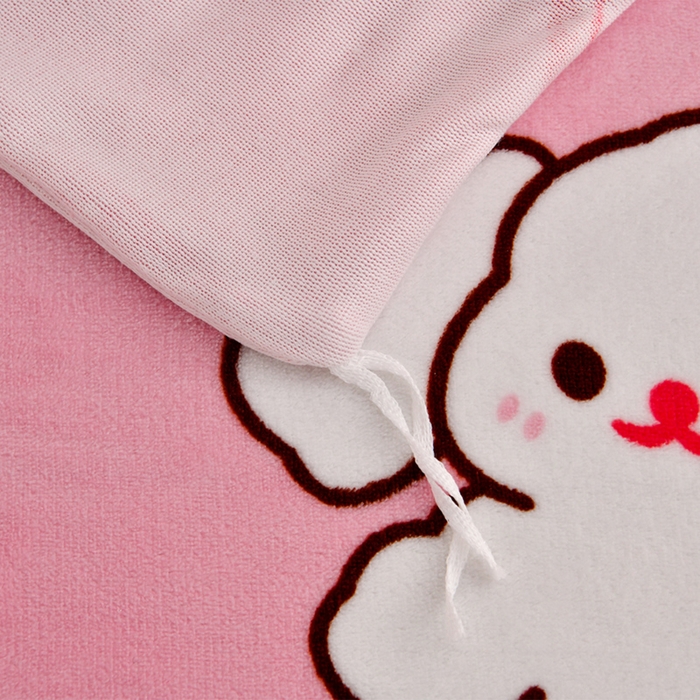 91家纺网 家纺一手货源 找家纺 2025新款230克8.5斤加厚高克重牛奶绒金貂绒法莱绒四件套冬季加绒法兰绒床裙款 萌宠乐园