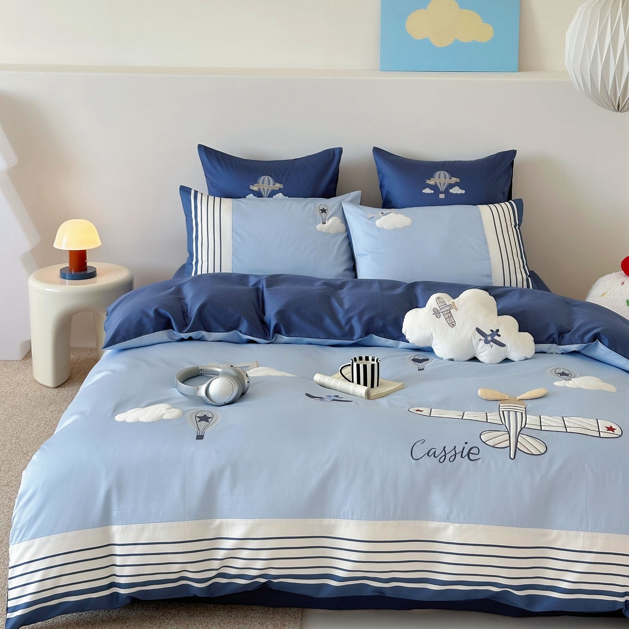 91家纺网 家纺一手货源 找家纺 （总）曼布缇 2025新款长绒棉纯棉贴布绣四件套-逐梦（送抱枕）（会员减20，券后338/368/388起）