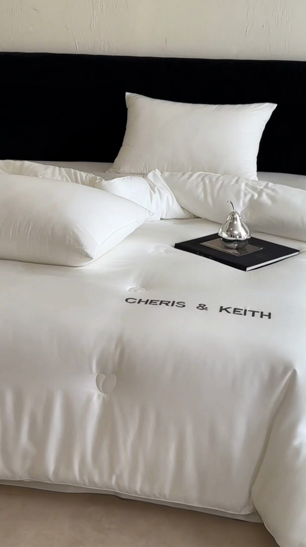 91家纺网 家纺一手货源 找家纺 【极简主义】傲蕾睡梦森林天丝棉混纺绣花款蚕丝羊绒冬被春秋被被芯高端被子