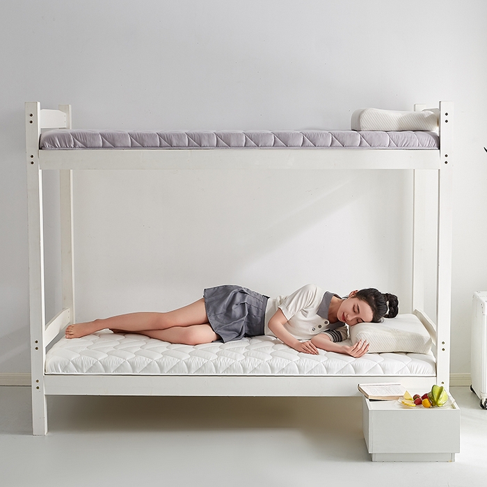 91家纺网 家纺一手货源 找家纺 红淳家纺 2025新款A类磨毛床垫学生宿舍床褥家用床垫子 洛可可-白