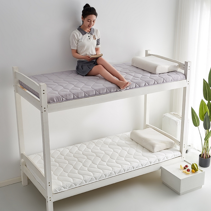 91家纺网 家纺一手货源 找家纺 红淳家纺 2025新款A类磨毛床垫学生宿舍床褥家用床垫子 洛可可-灰