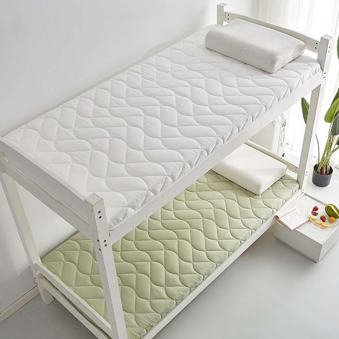 91家纺网 家纺一手货源 找家纺 红淳家纺 2025新款A类磨毛床垫学生宿舍床褥家用床垫子 洛可可-白