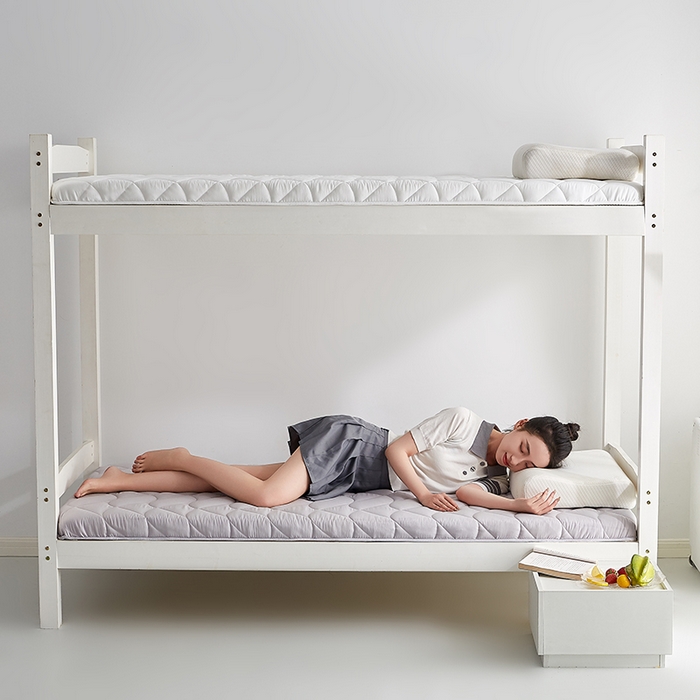 91家纺网 家纺一手货源 找家纺 红淳家纺 2025新款A类磨毛床垫学生宿舍床褥家用床垫子 洛可可-灰