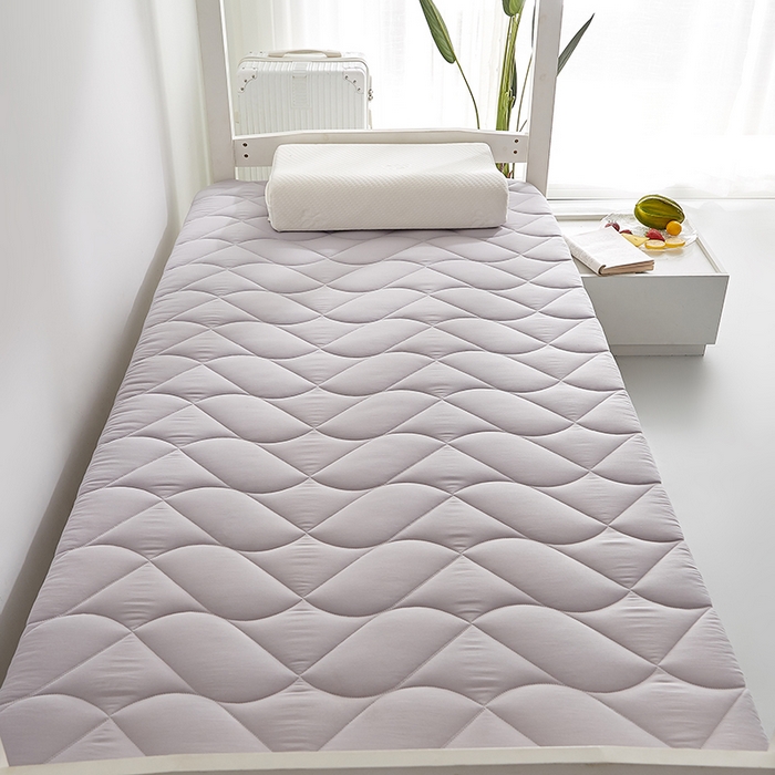 91家纺网 家纺一手货源 找家纺 红淳家纺 2025新款A类磨毛床垫学生宿舍床褥家用床垫子 洛可可-灰