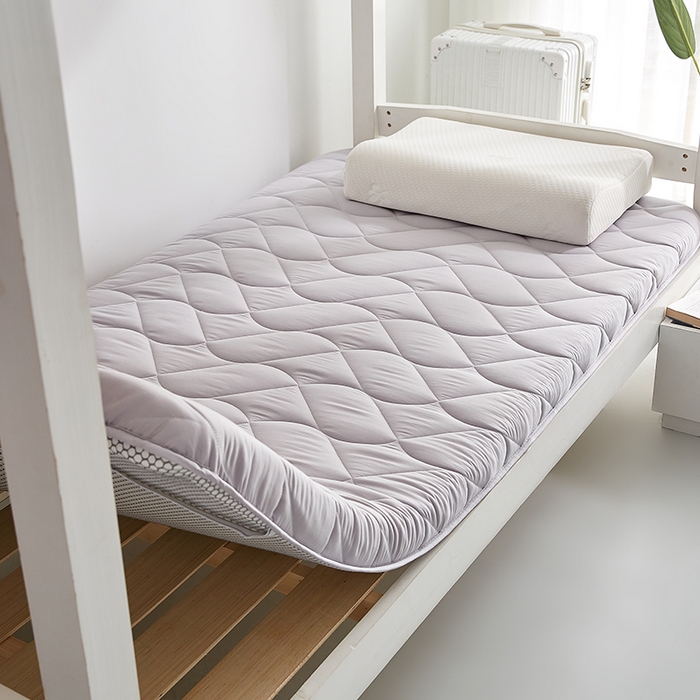 91家纺网 家纺一手货源 找家纺 红淳家纺 2025新款A类磨毛床垫学生宿舍床褥家用床垫子 洛可可-灰