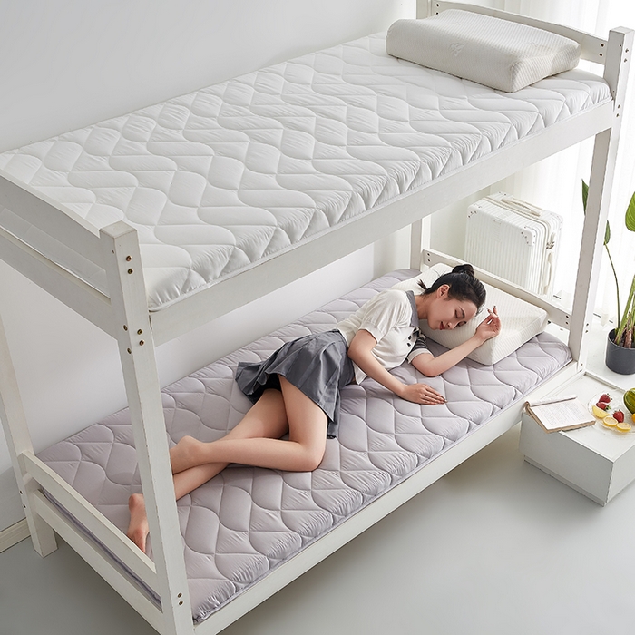 91家纺网 家纺一手货源 找家纺 红淳家纺 2025新款A类磨毛床垫学生宿舍床褥家用床垫子 洛可可-灰