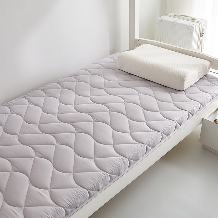 91家纺网 家纺一手货源 找家纺 红淳家纺 2025新款A类磨毛床垫学生宿舍床褥家用床垫子 洛可可-灰