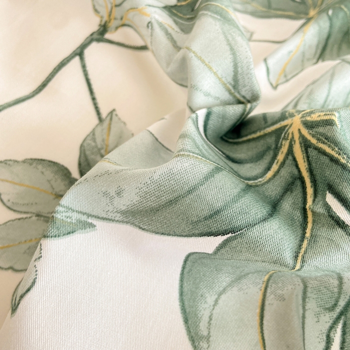 91家纺网 家纺一手货源 找家纺 红淳家纺 2025新款13376全棉活性印花四件套 清风花影