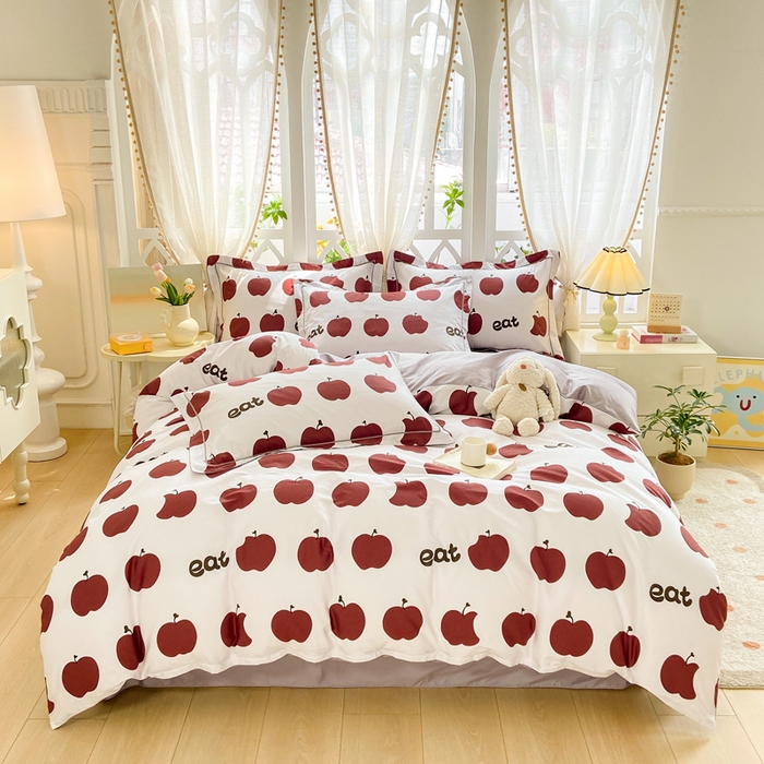 91家纺网 家纺一手货源 找家纺 （总）红淳家纺 2025新款13376全棉活性印花四件套