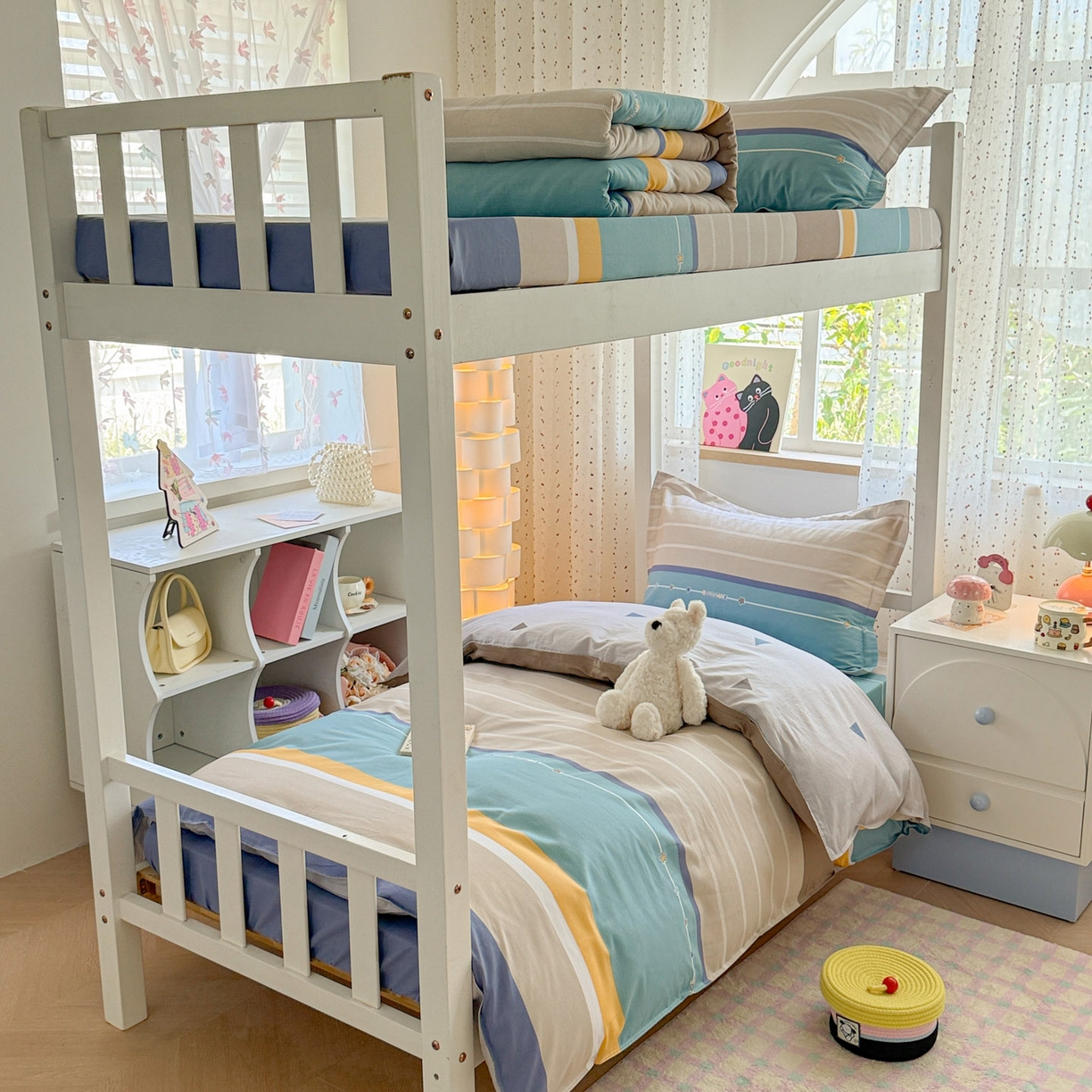 91家纺网 家纺一手货源 找家纺 （总）小叮当家纺仓储工厂店 2025新款舒适亲肤全棉纯棉斜纹印花学生三件套