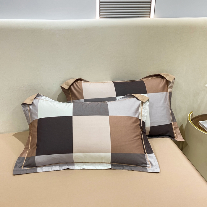 91家纺网 家纺一手货源 找家纺 红淳家纺 2025新款13376全棉活性印花四件套 玛丽格-桔