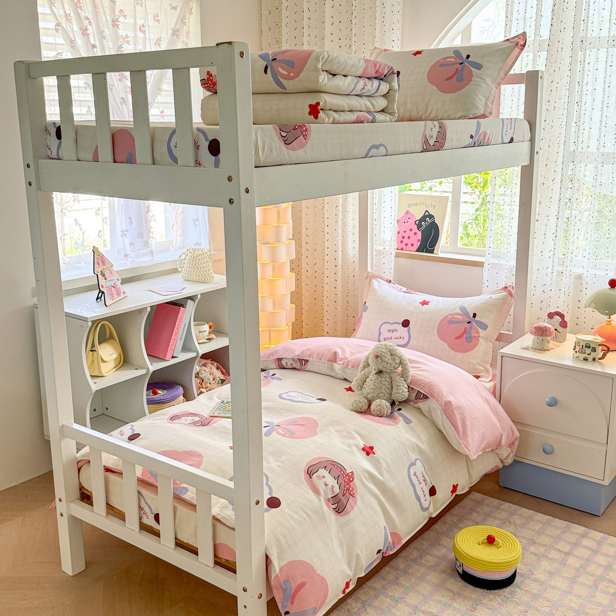 91家纺网 家纺一手货源 找家纺 （总）小叮当家纺仓储工厂店 2025新款舒适亲肤全棉纯棉斜纹印花学生三件套