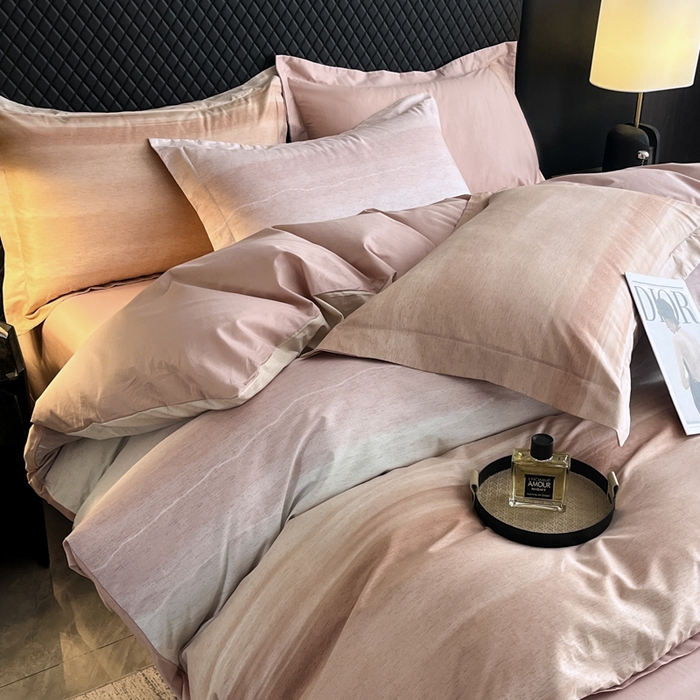 91家纺网 家纺一手货源 找家纺 红淳家纺 2025新款13376全棉活性印花四件套 曼意