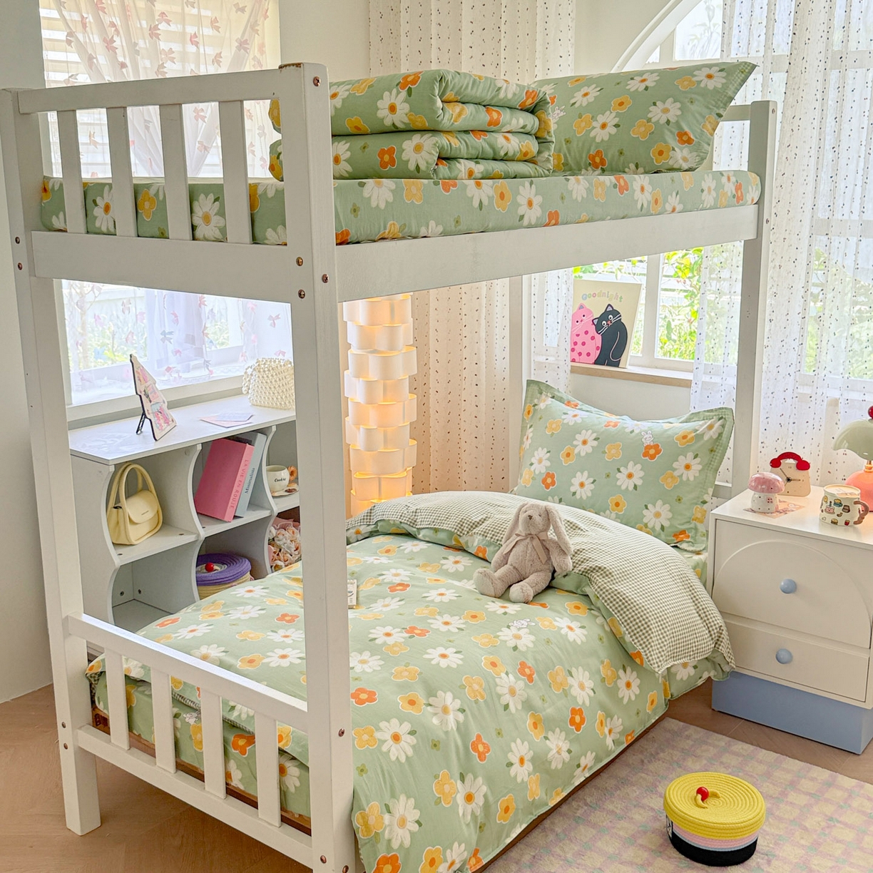 91家纺网 家纺一手货源 找家纺 （总）小叮当家纺仓储工厂店 2025新款舒适亲肤全棉纯棉斜纹印花学生三件套