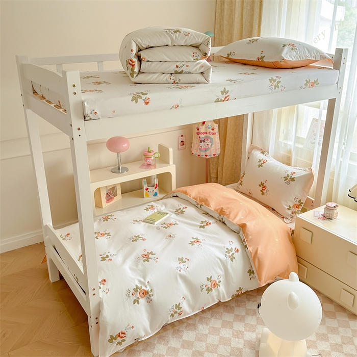 91家纺网 家纺一手货源 找家纺 （总）小叮当家纺仓储工厂店 2025新款舒适亲肤全棉纯棉斜纹印花学生三件套