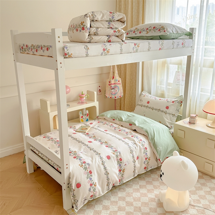 91家纺网 家纺一手货源 找家纺 （总）小叮当家纺仓储工厂店 2025新款舒适亲肤全棉纯棉斜纹印花学生三件套