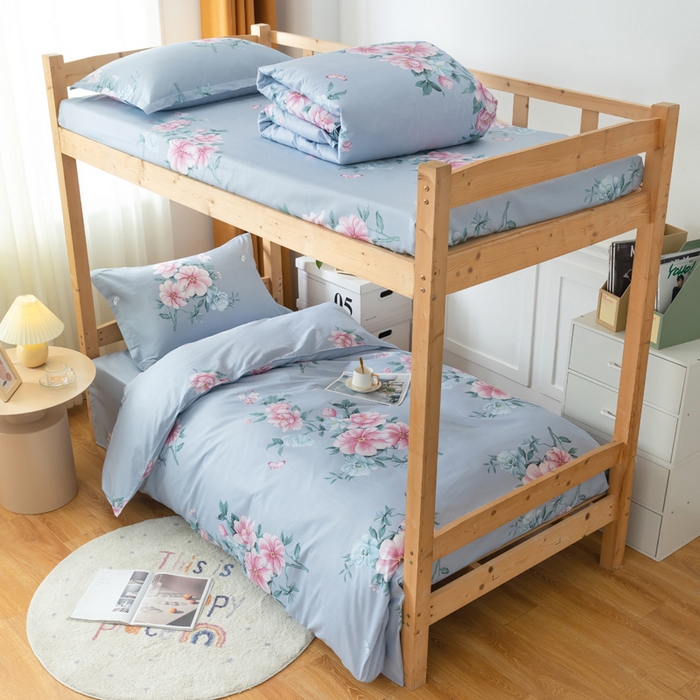 91家纺网 家纺一手货源 找家纺 （总）小叮当家纺仓储工厂店 2025新款舒适亲肤全棉纯棉斜纹印花学生三件套