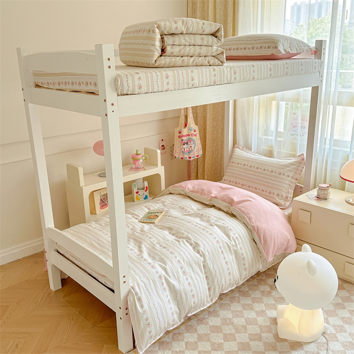 91家纺网 家纺一手货源 找家纺 （总）小叮当家纺仓储工厂店 2025新款舒适亲肤全棉纯棉斜纹印花学生三件套