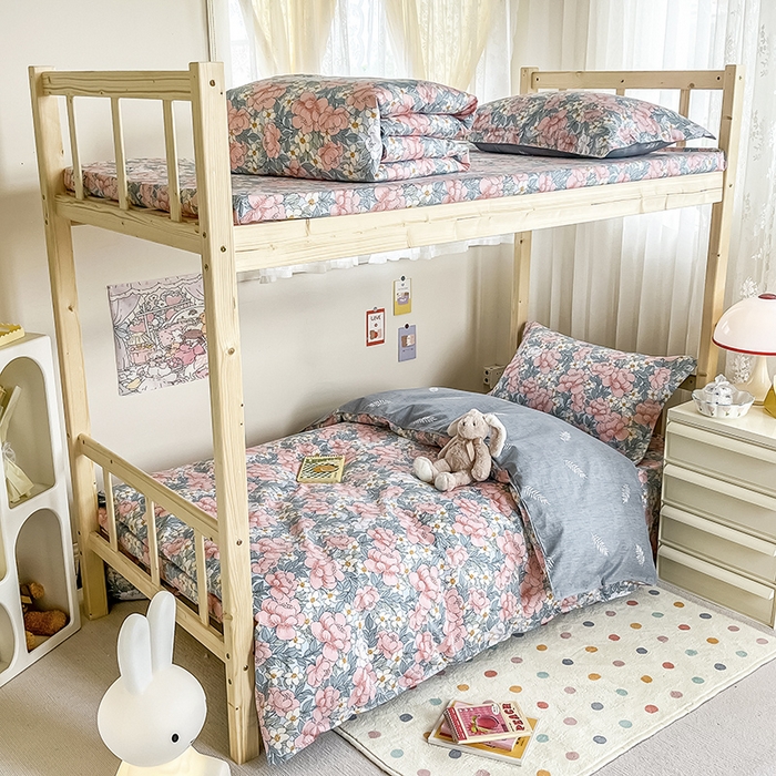 91家纺网 家纺一手货源 找家纺 （总）小叮当家纺仓储工厂店 2025新款舒适亲肤全棉纯棉斜纹印花学生三件套